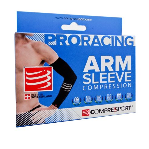 COMPRESSPORT ARM  MANGUITOS NEGROS T3