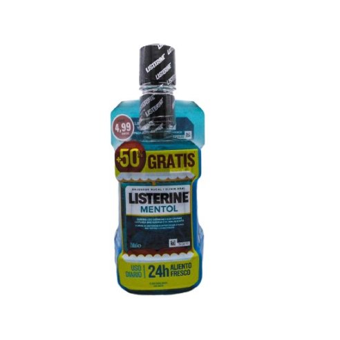 LISTERINE MENTOL 500ML250 ML