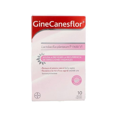 GINECANESFLOR CAPS VAGINALES 10 CAPS