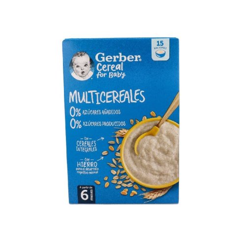 GERBER MULTICEREALES 0 AZUCARES 1 ESTUCHE 250 G