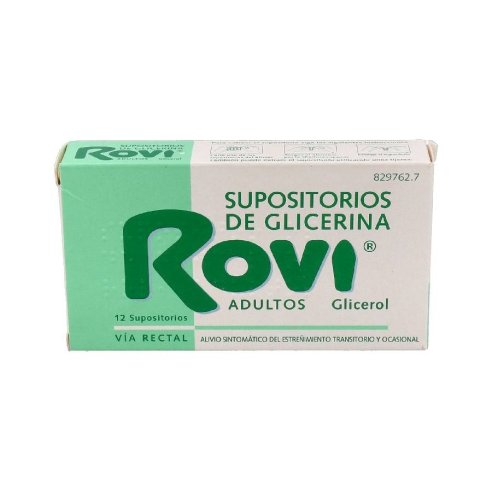 SUPOSITORIOS DE GLICERINA ROVI ADULTOS 3,36 G 12