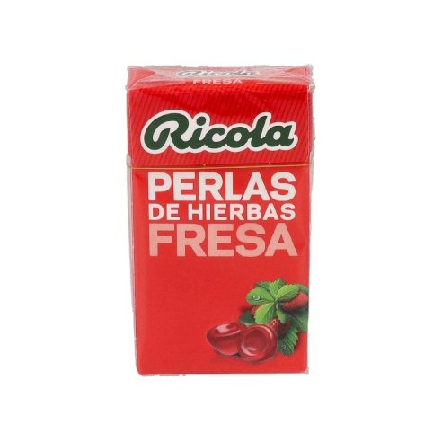 RICOLA PERLAS SIN AZUCAR FRESA 25 G