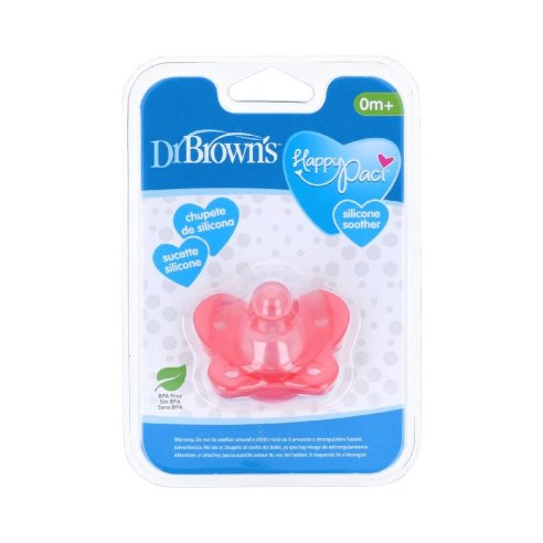 CHUPETE SILICONA DR BROWN´S 1 PIEZA ROSA 0- 6 M