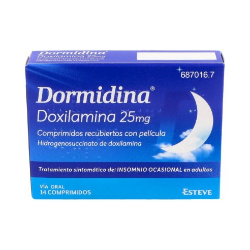 DORMIDINA 25 MG 14 COMPRIMIDOS RECUBIERTOS