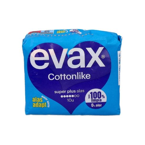 EVAX COTTONLIKE SUPERPLUS 10 COMPRESAS