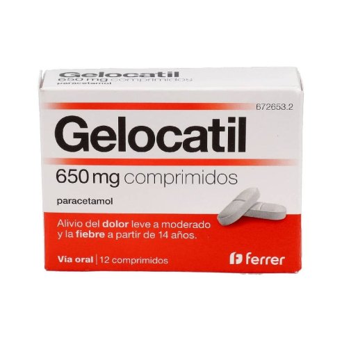 GELOCATIL 650 MG 12 COMPRIMIDOS (TIRAS)