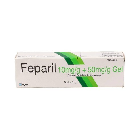 FEPARIL 10 MG/G  50 MG/G GEL CUTANEO 1 TUBO 40