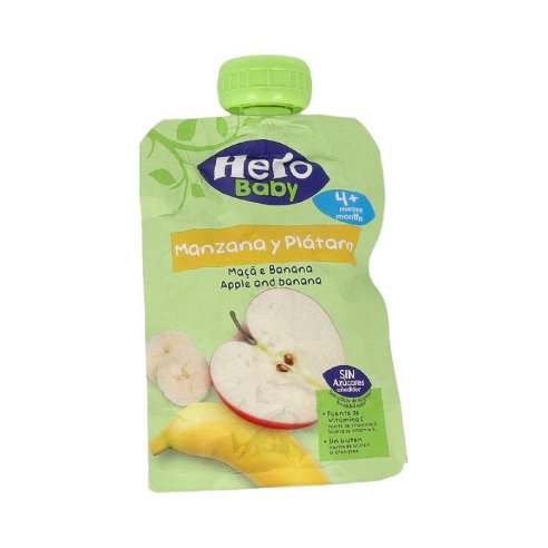 HERO BABY MANZANA Y PLATANO 1 BOLSA 100 G