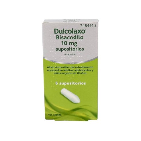 DULCOLAXO BISACODILO 10 MG 6 SUPOSITORIOS