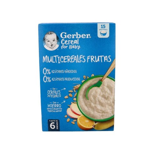 GERBER MULTICEREALES FRUTA 1 ESTUCHE 270 G