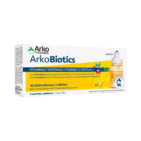 ARKOPROBIOTICS VIT Y DEFENSAS ADULTOS 7 UNIDOSIS