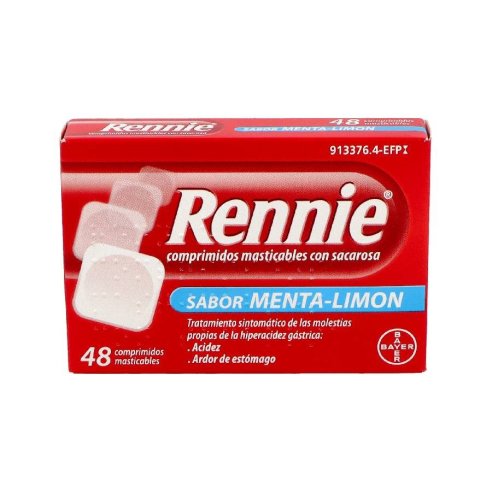 RENNIE 680 mg/80 mg 48 COMPRIMIDOS MASTICABLES (