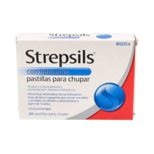 STREPSILS LIDOCAINA 24 PASTILLAS PARA CHUPAR