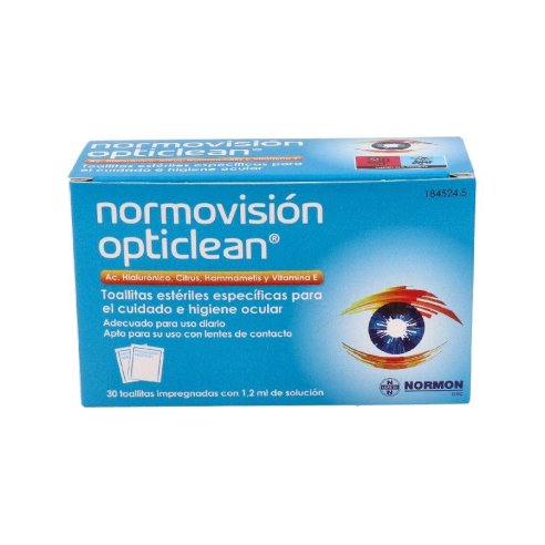 NORMOVISION OPTICLEAN 30 TOALLITAS