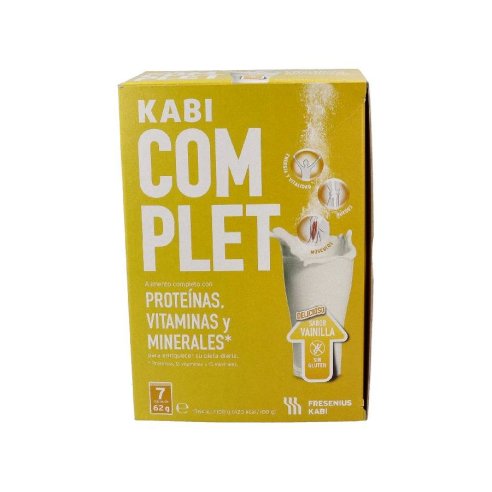 KABI COMPLET POLVO 62 G 7 SOBRES SABOR VAINILLA