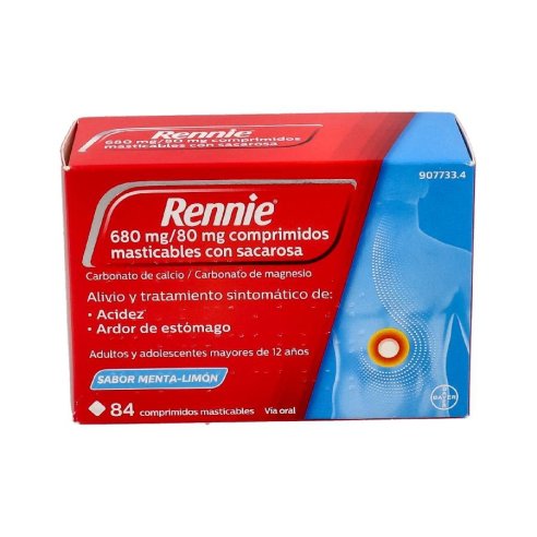 RENNIE 680 MG/80 MG 84 COMPRIMIDOS MASTICABLES (