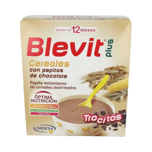 BLEVIT PLUS CEREALES Y PEPITAS DE CHOCOLATE 600