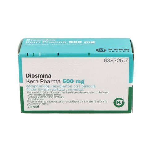 DIOSMINA KERN PHARMA 500 MG 60 COMPRIMIDOS RECUB