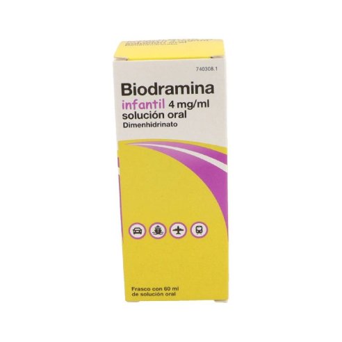 BIODRAMINA INFANTIL 4 MG/ML SOLUCION ORAL 1 FRAS