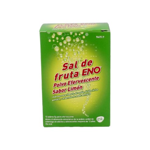 SAL DE FRUTA ENO 5 G 10 SOBRES POLVO EFERVESCENT