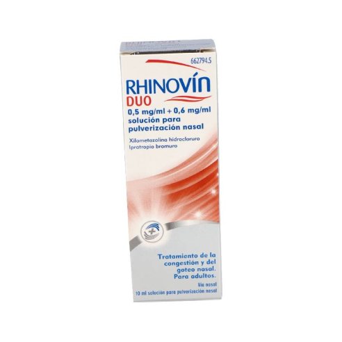 RHINOVIN DUO 0,5 mg/ml  0,6 mg/ml SOLUCION PARA