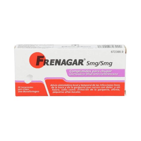 FRENAGAR 5 MG/5 MG 20 COMPRIMIDOS PARA CHUPAR