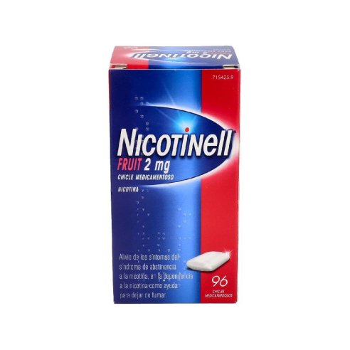 NICOTINELL FRUIT 2 MG 96 CHICLES MEDICAMENTOSOS