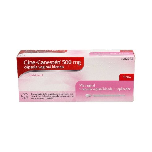 GINE-CANESTEN 500 MG 1 CAPSULA VAGINAL BLANDA