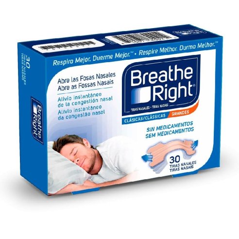 BREATHE RIGHT CLAS 30  TIRAS GRANDE