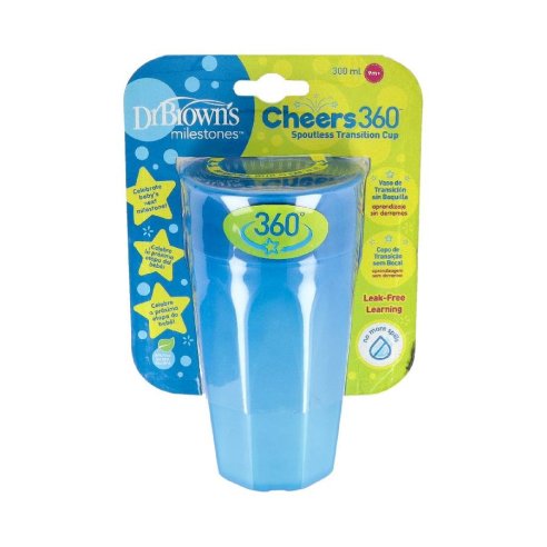 DR BROWN´S VASO 360º SIN BOQUILLA  AZUL 300 ML