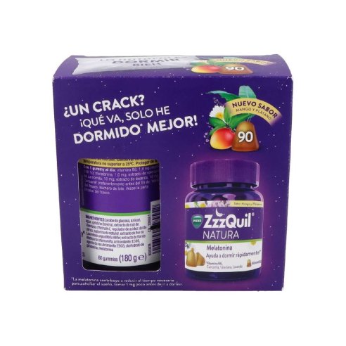 ZZZQUIL NATURA 90 GUMMIES SABOR MANGO & PLATANO