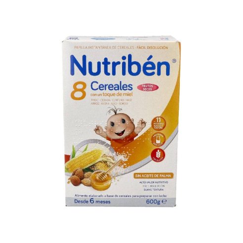 NUTRIBEN PAPILLA 8 C/MIEL FRUT.SECO