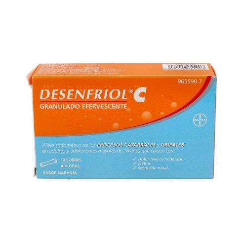 DESENFRIOL C 10 SOBRES GRANULADO EFERVESCENTE