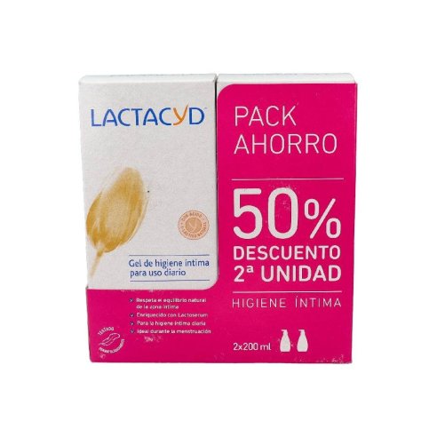 LACTACYD INTIMO GEL SUAVE PACK 200 ML 2 U