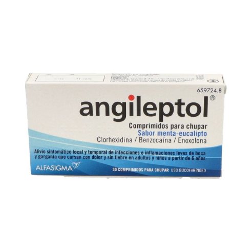 ANGILEPTOL 30 COMPRIMIDOS PARA CHUPAR (SABOR MEN