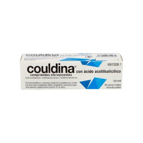 COULDINA CON ACIDO ACETILSALICILICO 500 MG/2 MG/