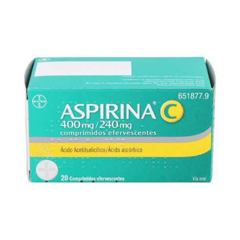 ASPIRINA C 400 mg/240 mg 20 COMPRIMIDOS EFERVESC