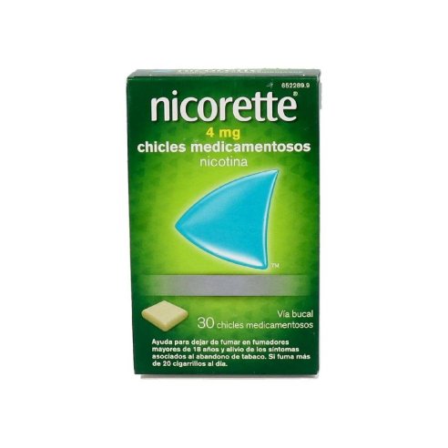 NICORETTE 4 mg 30 CHICLES MEDICAMENTOSOS