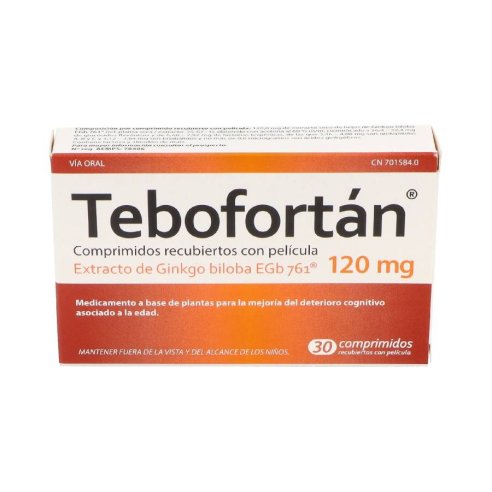 TEBOFORTAN 120 MG 30 COMPRIMIDOS RECUBIERTOS