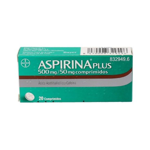 ASPIRINA PLUS 500 MG/50 MG 20 COMPRIMIDOS