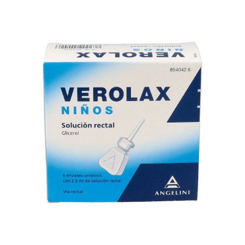 VEROLAX NIÑOS 1,8 ML SOLUCION RECTAL 6 ENEMAS 2,