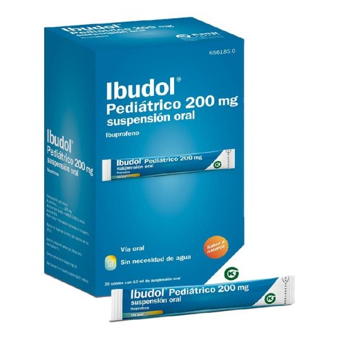 IBUDOL PEDIATRICO 200 MG 20 SOBRES SUSPENSION OR