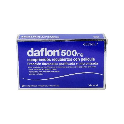 DAFLON 500 MG 60 COMPRIMIDOS RECUBIERTOS