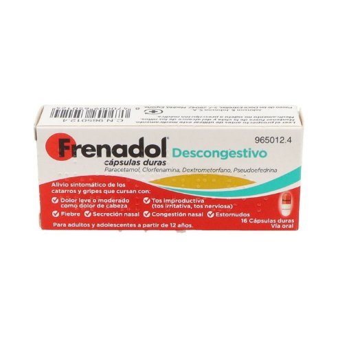 FRENADOL DESCONGESTIVO 16 CAPSULAS