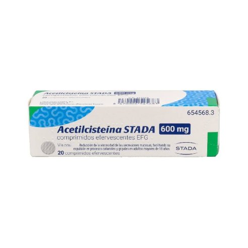 ACETILCISTEINA STADA EFG 600 MG 20 COMPRIMIDOS E