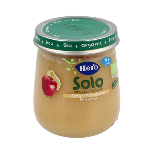 HERO BABY SOLO PERA Y MANZANA 120 G