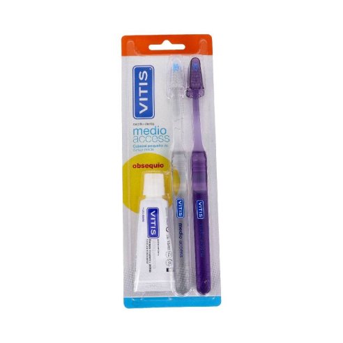 CEPILLO DENTAL DUPLO VITIS ACCESS MEDIO BLISTER