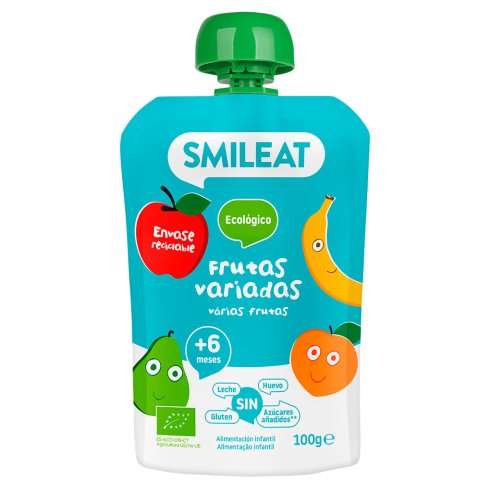 SMILEAT POUCH ECO 1 BOLSA 100 G SABOR FRUTAS VAR