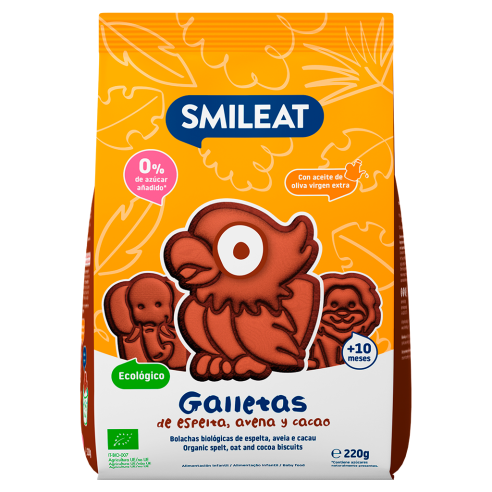 SMILEAT GALLETA CACAO 220G