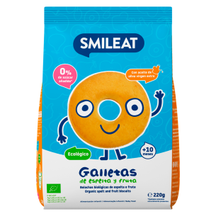 SMILEAT GALLETITA ESPELTA Y FRUTA ECO 1 BOLSA 22 2